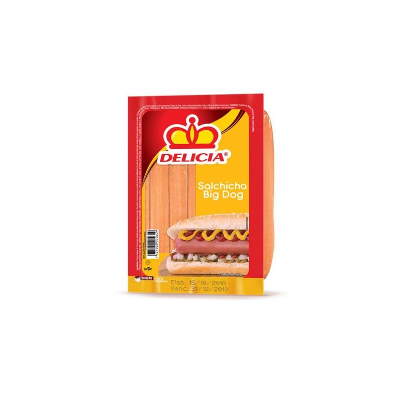 Salchicha C/queso Delicia 445g