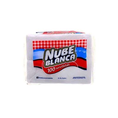 Servilleta Nube Blanca 100u