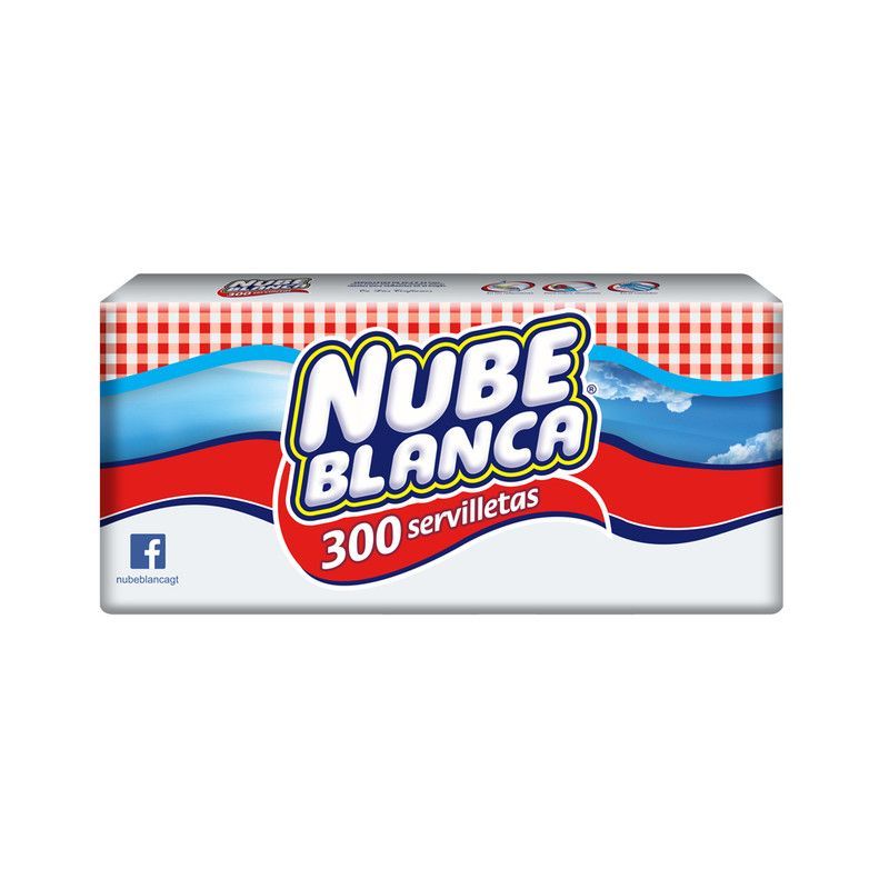 Servilleta Nube Blanca 300u