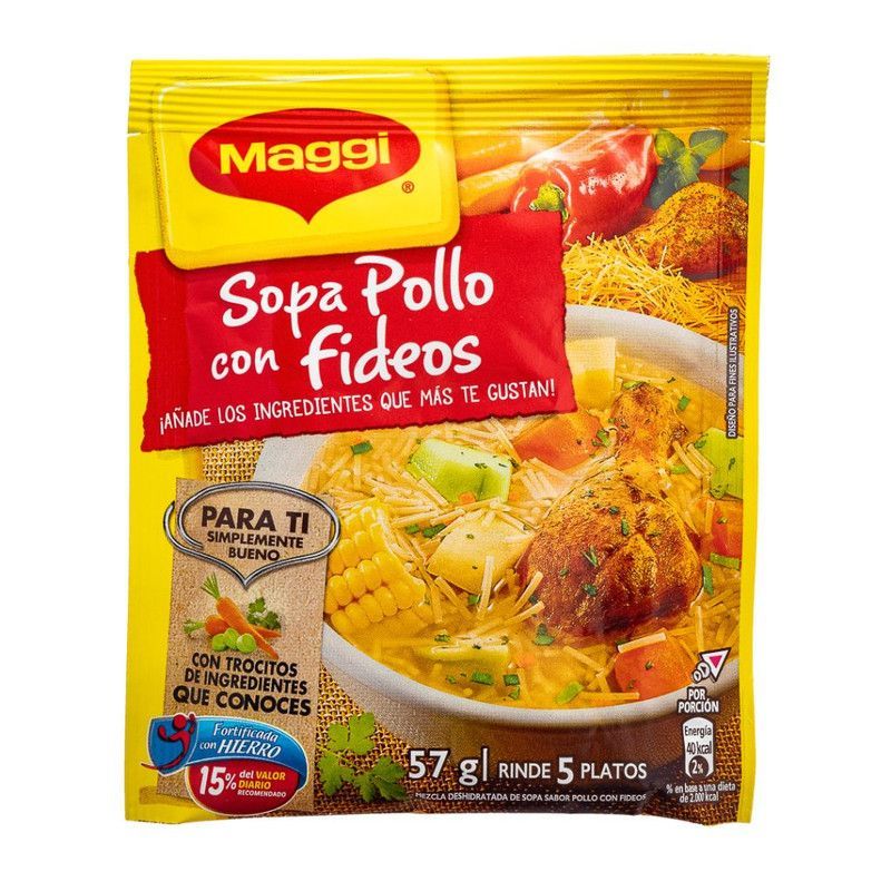 Sopa Maggi Con Fideos 55gr