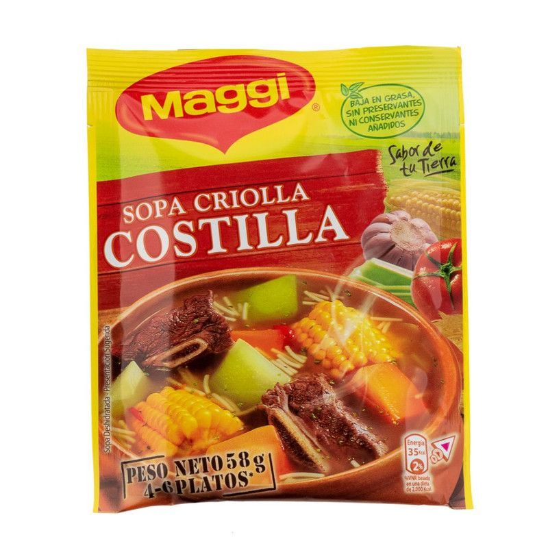 Sopa Maggi Costilla Crioll 58g