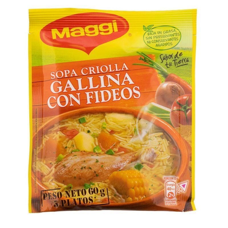 Sopa Maggi Criolla/fideos 60gr