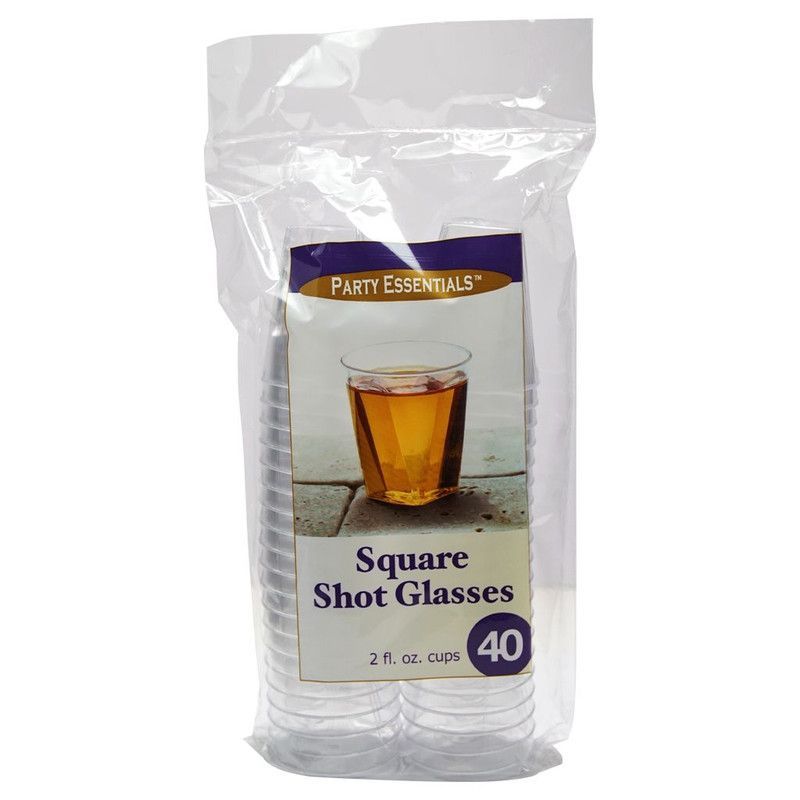 Square Shot Glases 2 Oz 40 Ct