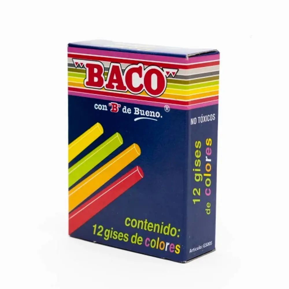 Tiza Baco Tic-12 Colores (12pz