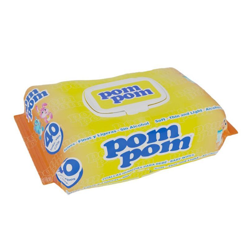 Toalla Humeda Pom Pom 40ud