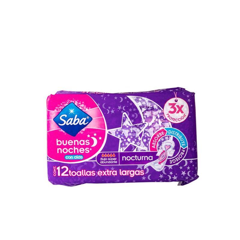 Toalla Sanit.saba Nocturna 12u