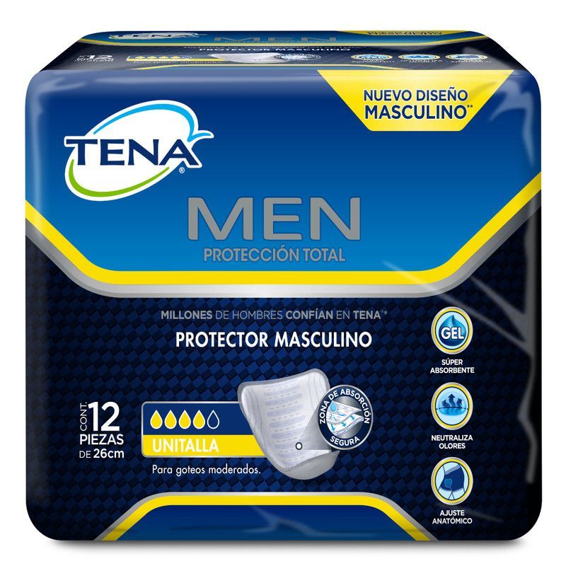 Toalla Tena Hombre 12u