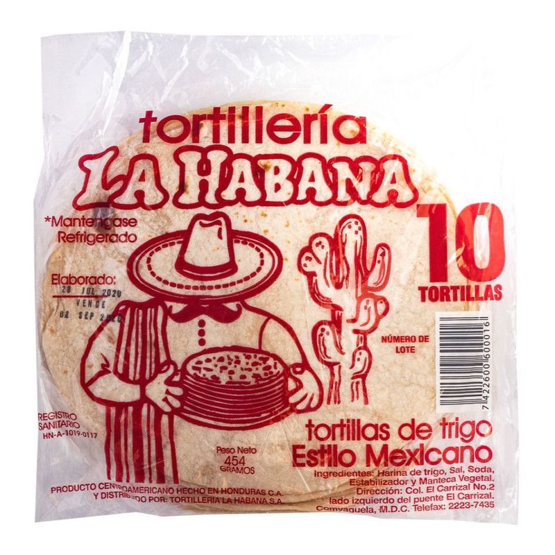 Tortilla La Habana Grande 10u