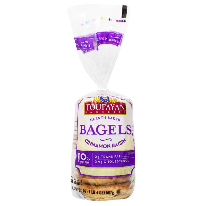 Toufayan Cinnam Raisin Bagels