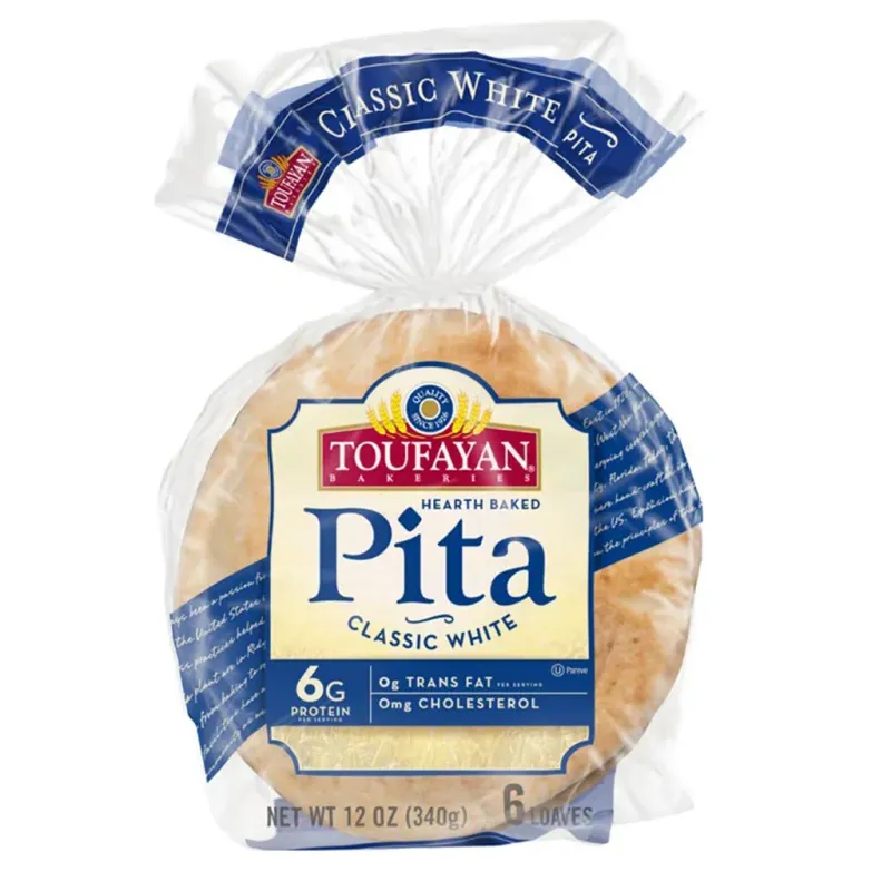 Toufayan Pita White 6 Loaves