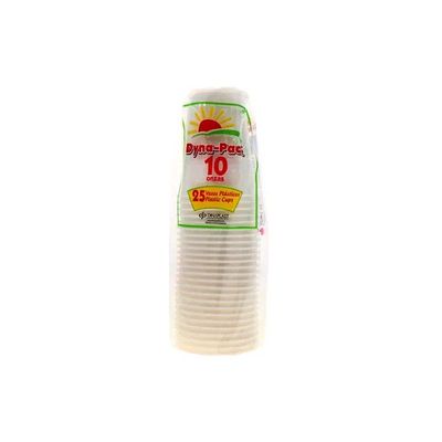 Vaso No. 10 Dinapak Blanco 25