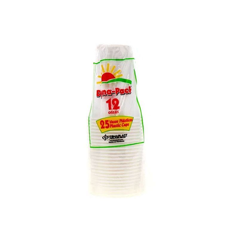 Vaso Plastic N12 Dyna Pack 25u