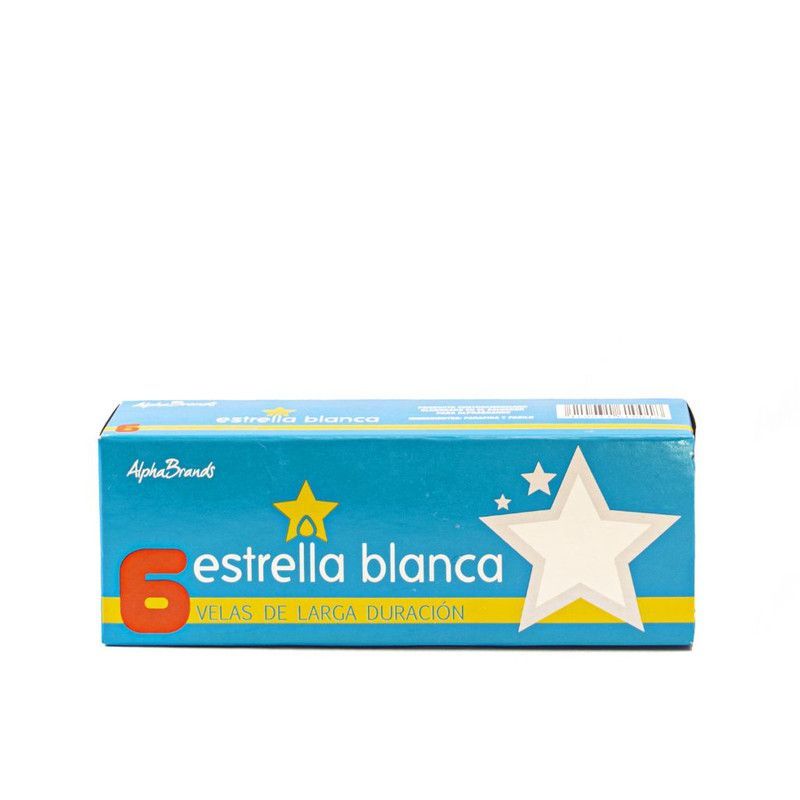 Vela Estrella Blanca #6