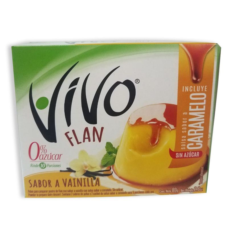 Vivo Flan Vainilla Con Caramel