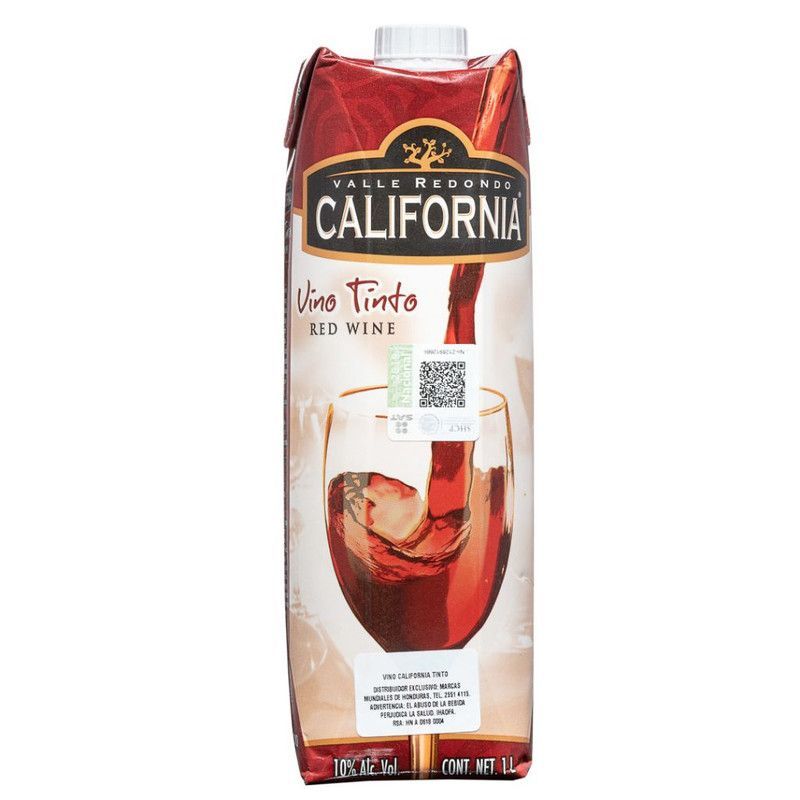 Vno Tinto California Tetrpk 1l
