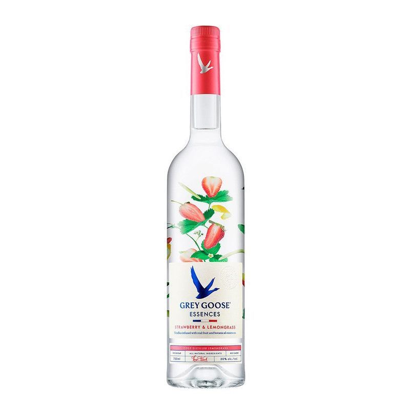 Vodk Grey Goo Strawb&amp;lem 750ml
