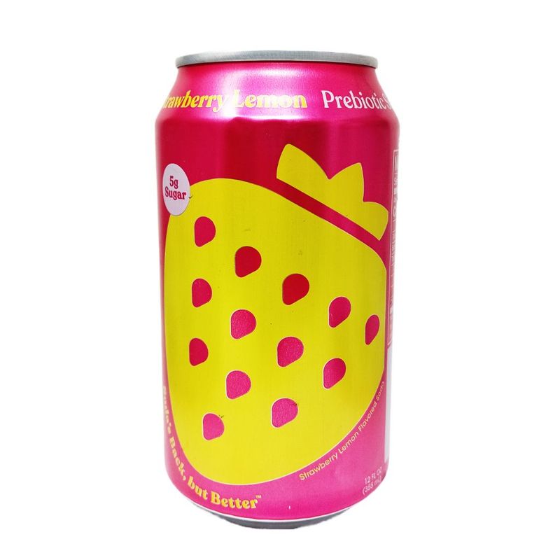 Poppi Strawber Lemon Soda 12 Z