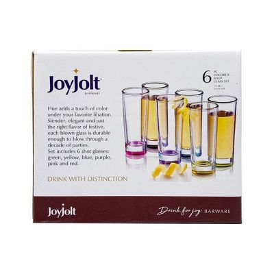 Joyjolt Hue Colored Shot Glass