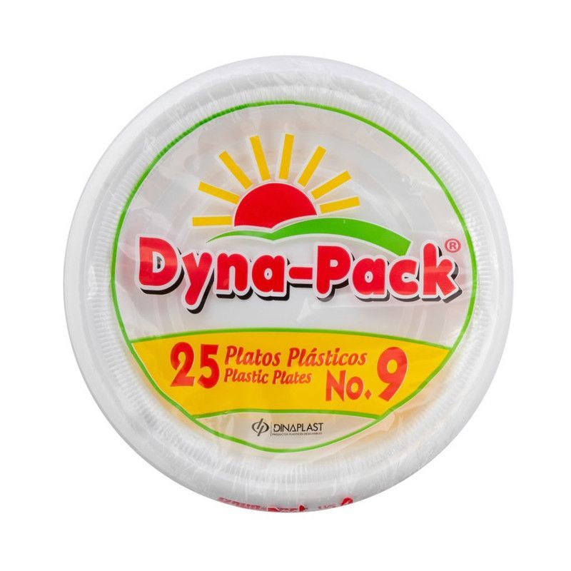 Plato Plastico Dyna Pack#9 25u