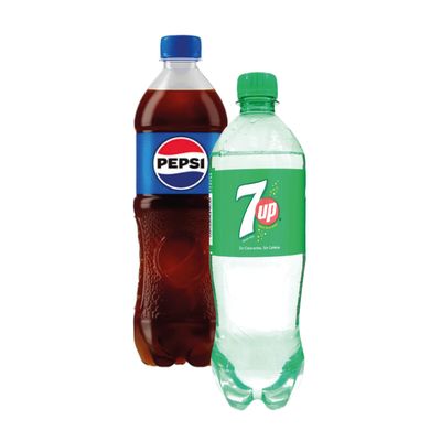 Pepsi 600ml + Seven Up 600 Ml
