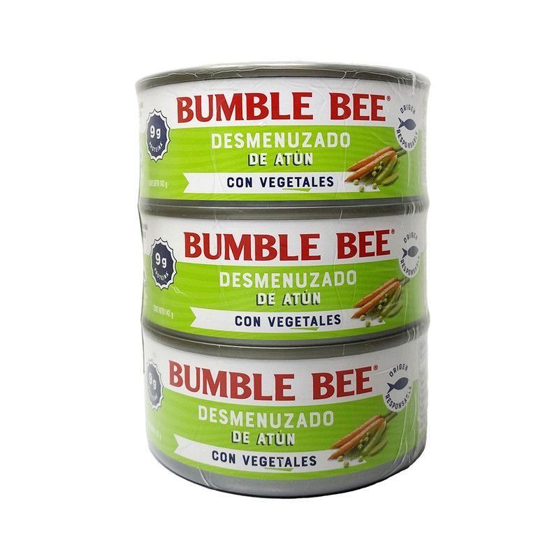 Atun Vegetales Bumble Bee 3pck