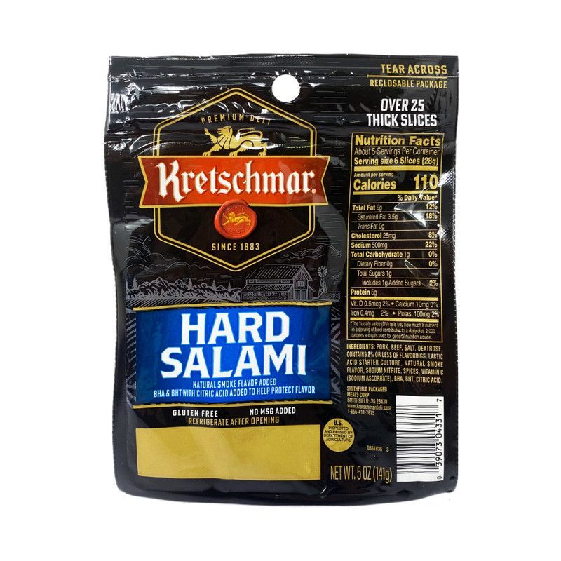 Salami Ha Slicd Kretschm 5 Oz