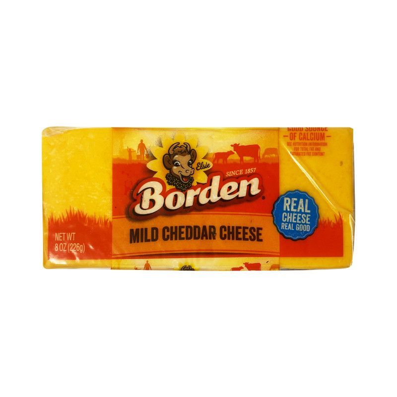 Queso Cheddar Mild Borden 8oz