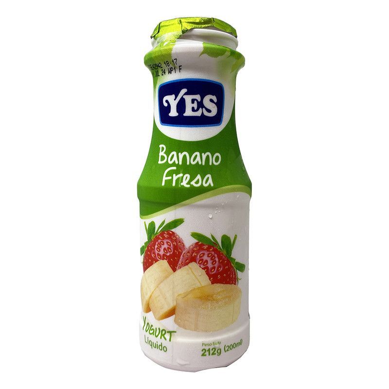 Yogurt Yes  Banano Fresa 200ml