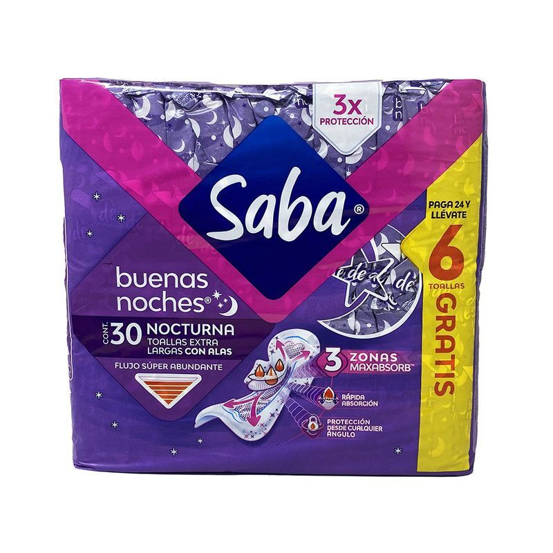 Saba Buenas Noches C/alas 24u