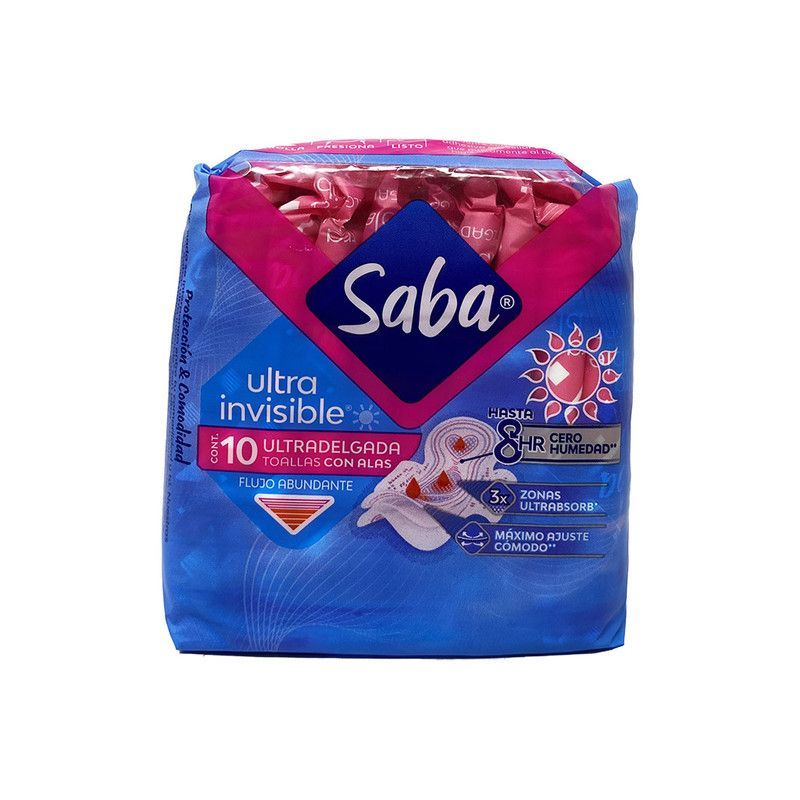 Toalla Saba Ultra Con Alas 10u