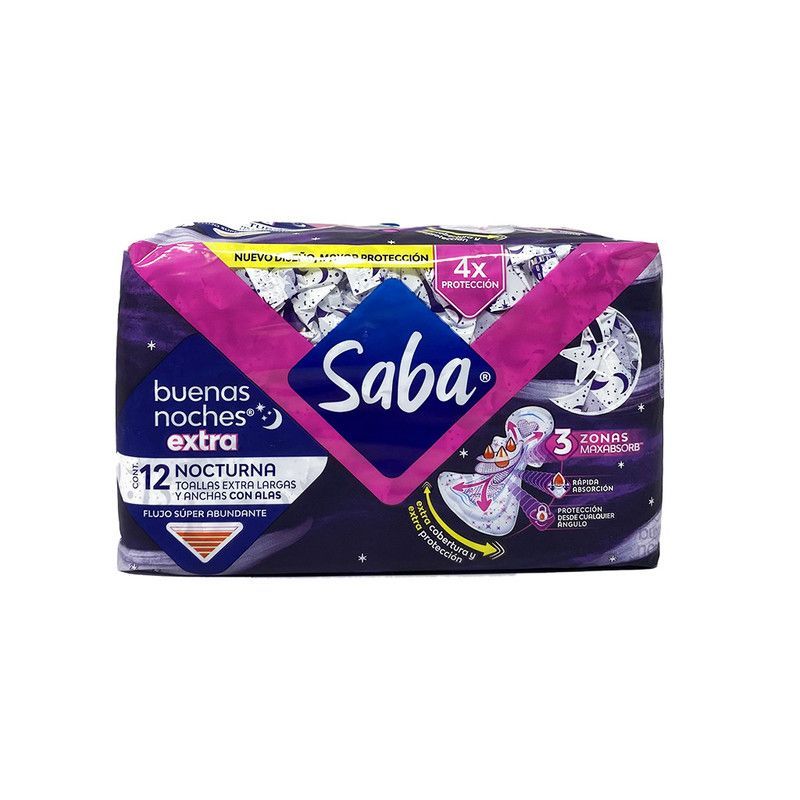 Toall Saba Bn Extra C/alas 12u