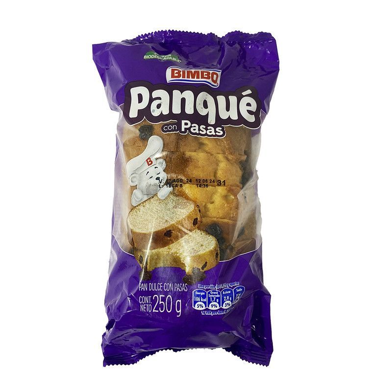 Panquecito Bimbo C/pasas 250g