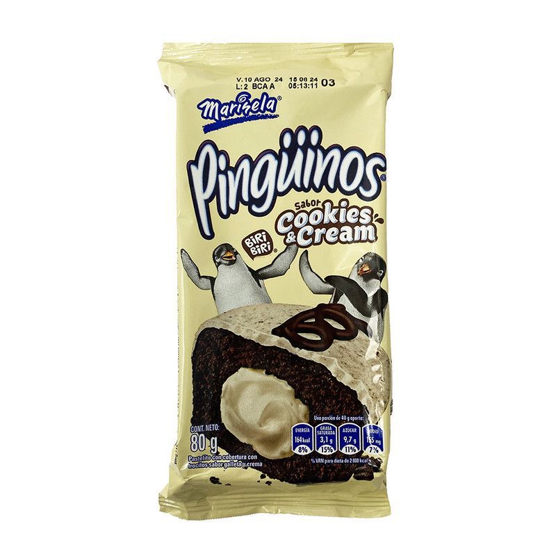 Pingüino Cookies &amp; Cream 80gr