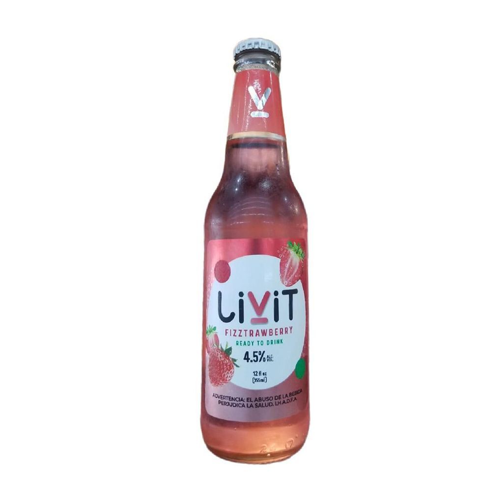 Livit Fizztrawbotella 355ml