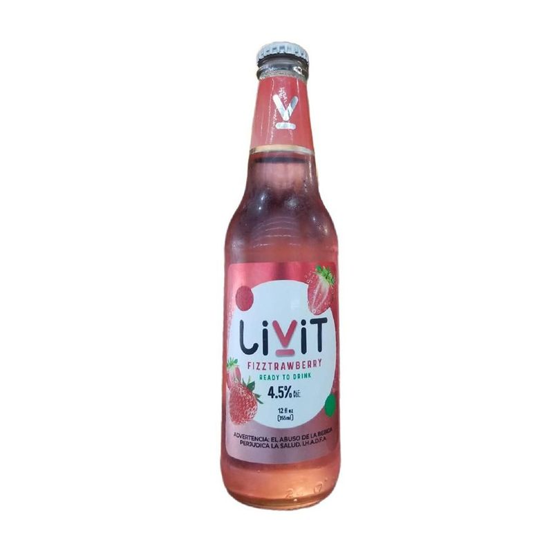 Livit Fizztrawbotella 355ml