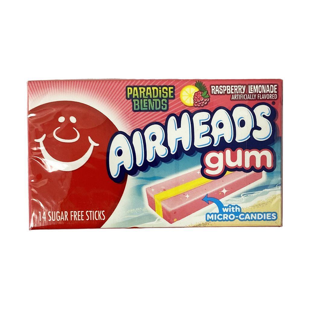 Airheads Gum Raspb Lemona 14ct