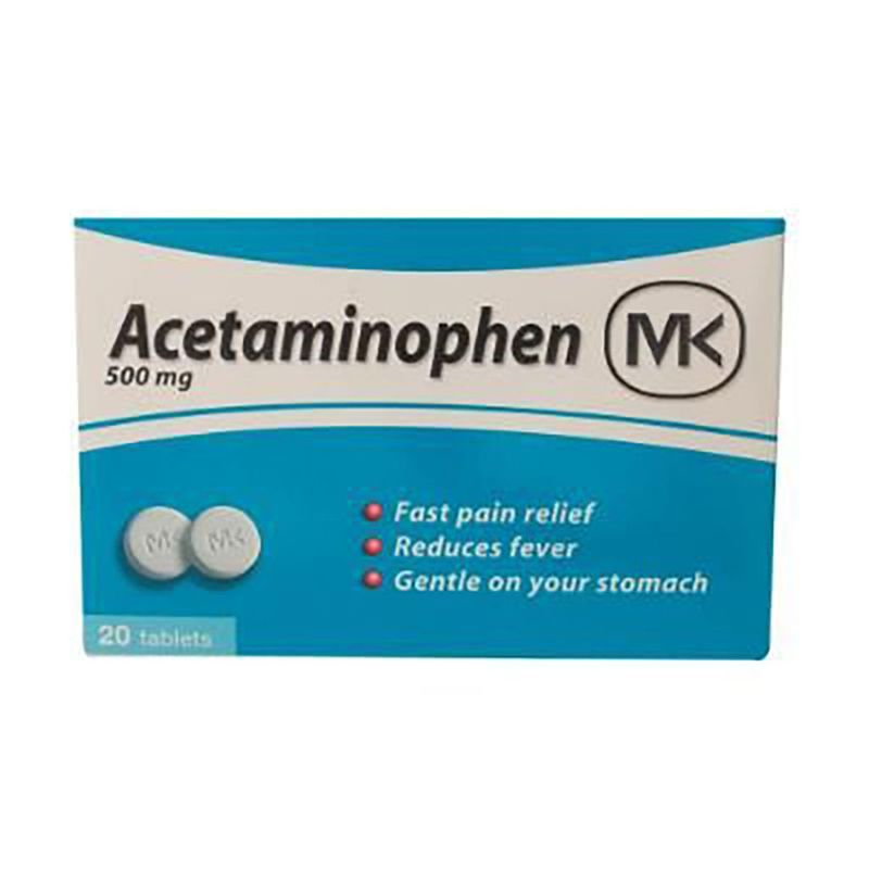 Mk Acetaminofen 500mg Tabx20