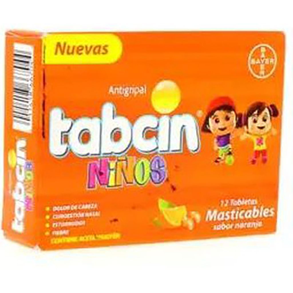 Tabcin Niños Masticable X 12
