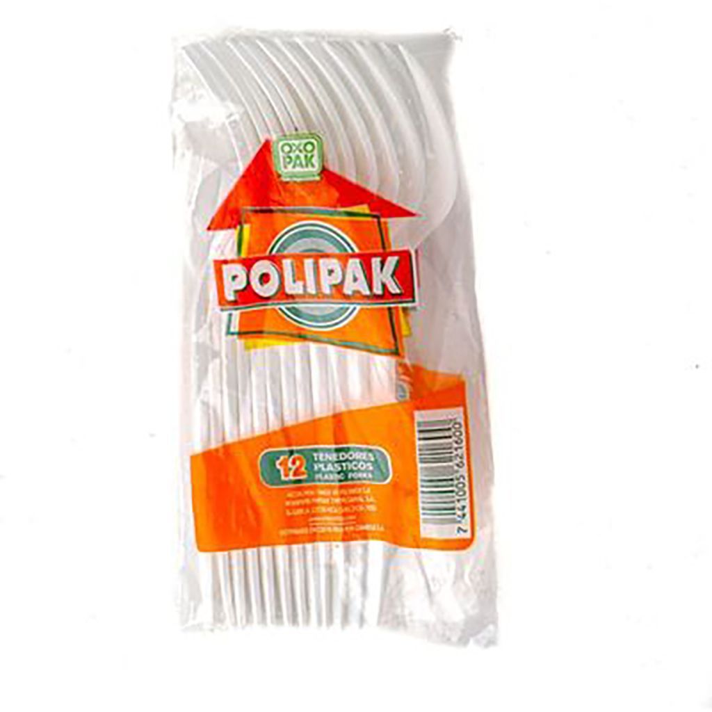 Polipack Tenedor Oxo Bco 24 Un