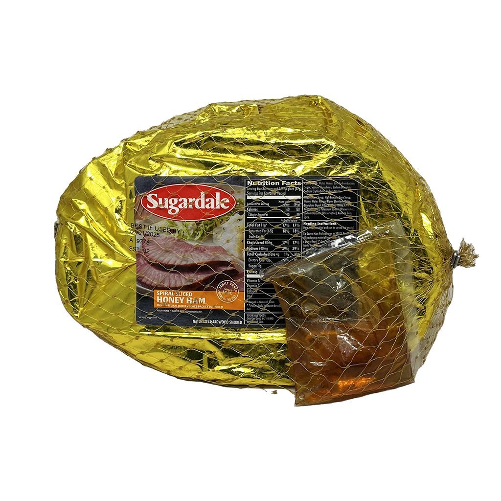 Honey Spiral Ham Sugardale 9-12  Lbs