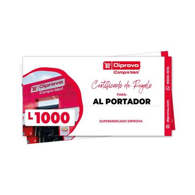 Certificado Regalo Lps1000