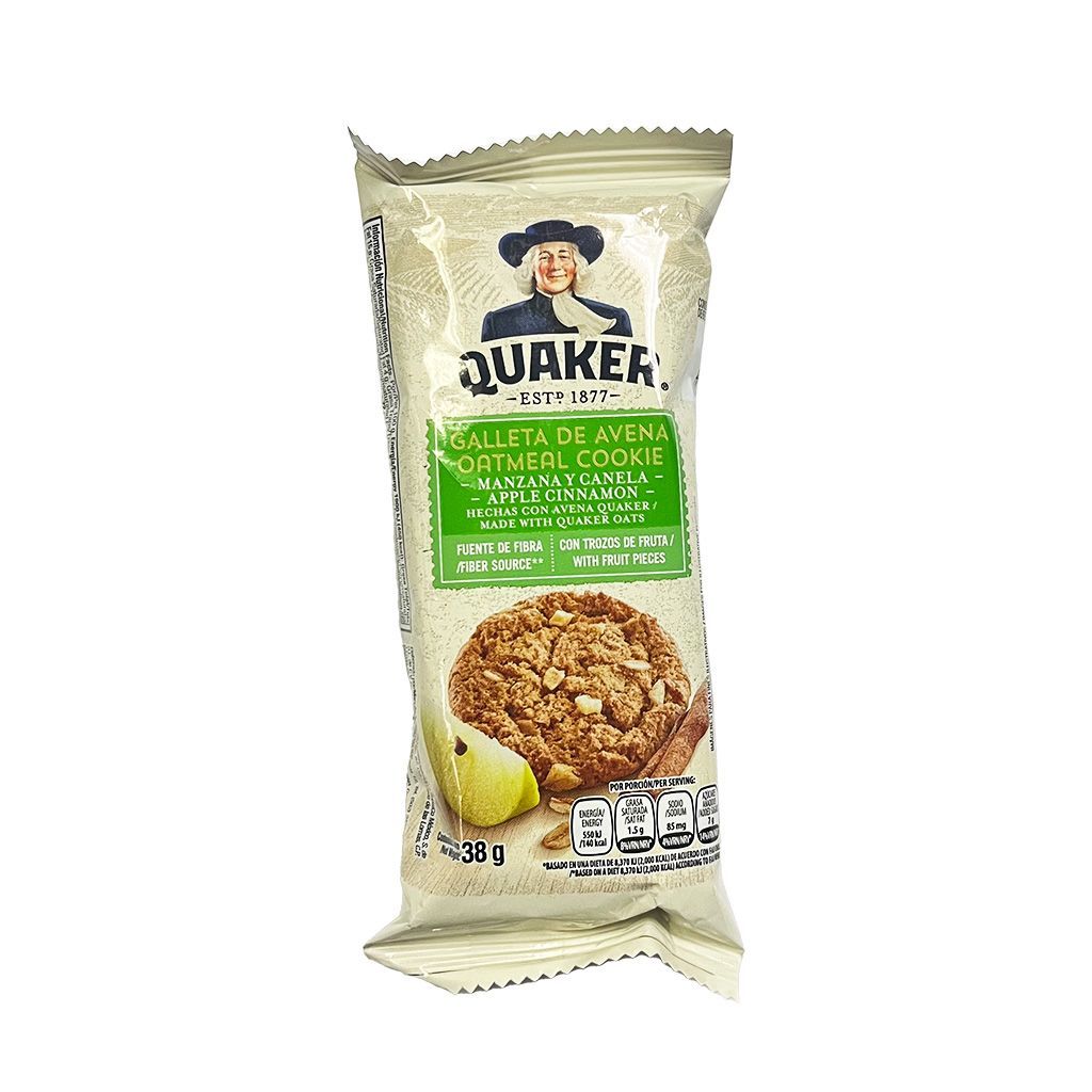 Galleta Quaker Avena/manz 38gr