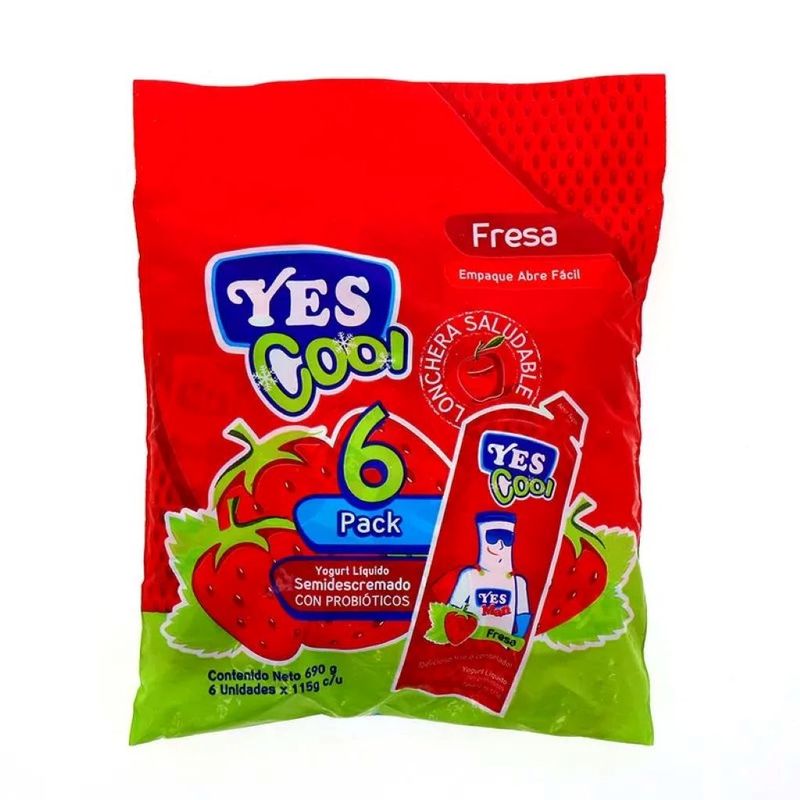 Yes Cool 6pack Fresa 690ml