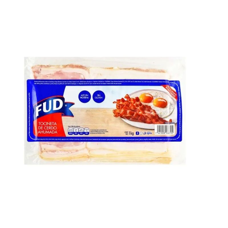 Tocineta De Cerdo Ahumada Fud