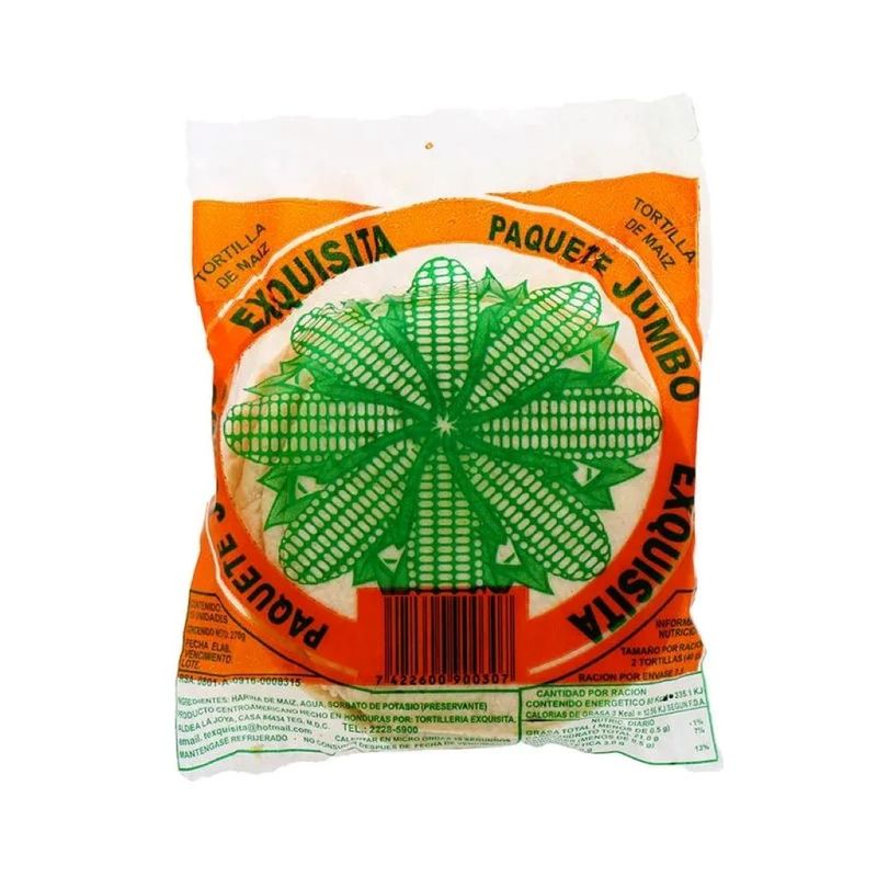 Tortilla De Maiz Jumbo Exquis
