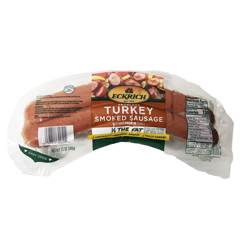 Turkey Smoked Sausage Skinless