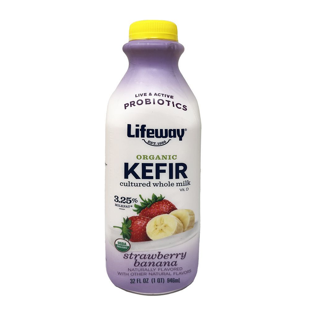 Kefir Fresa Banano Lifeway 32z