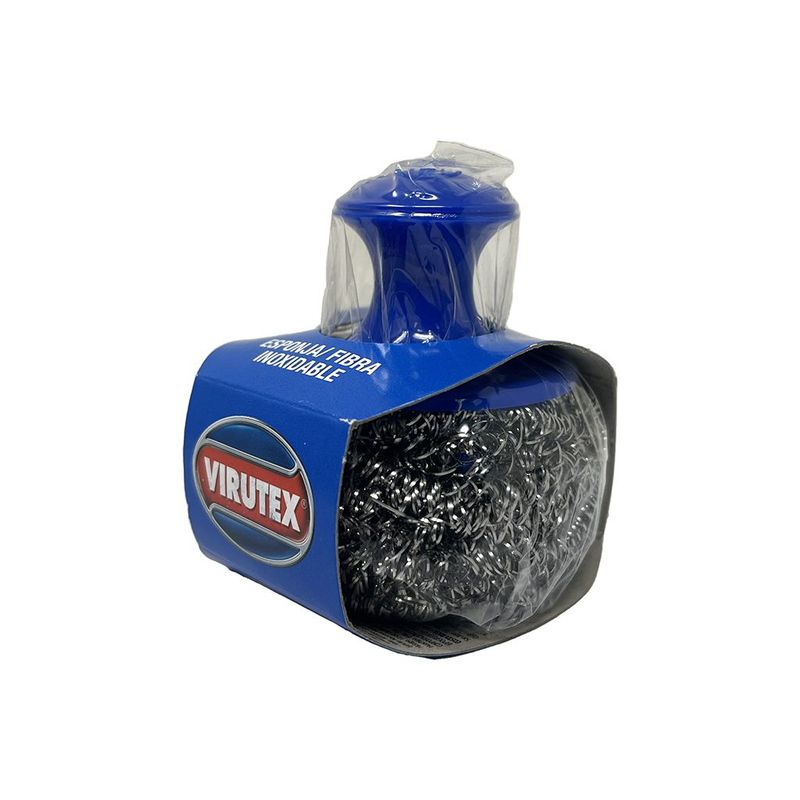 Virutex Esponja Inox C/mang 1u