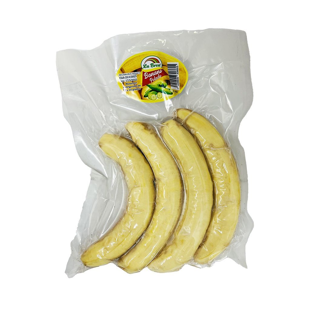Banano Pelado 4 Und