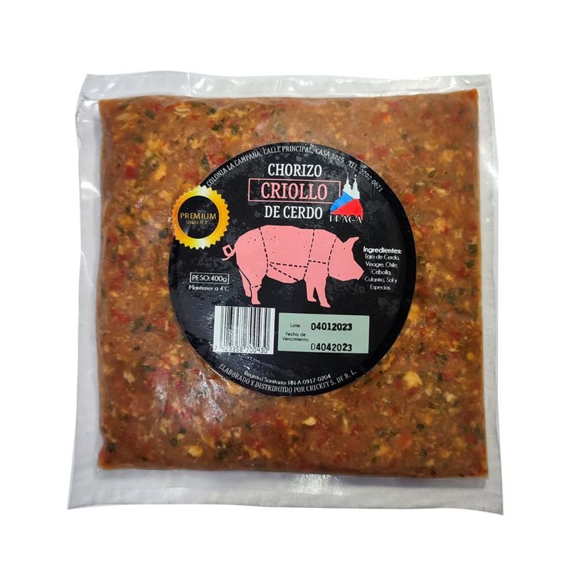Chorizo Criollo 400 Gr